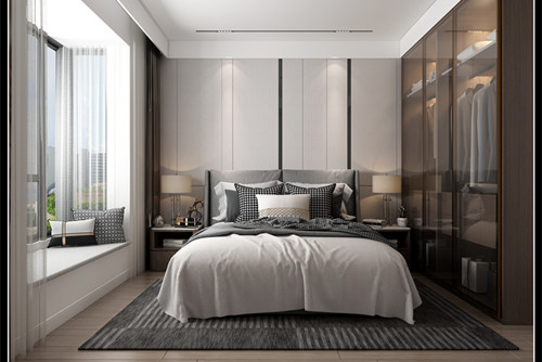 玉林市天禾春城現(xiàn)代簡(jiǎn)約風(fēng)格三居室裝修案例