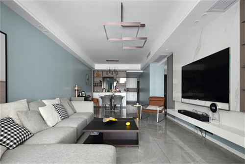 德陽市朝陽新村現(xiàn)代簡約風格三居室裝修案例