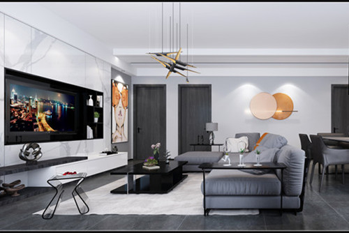 德陽(yáng)市7號(hào)安置點(diǎn)現(xiàn)代簡(jiǎn)約風(fēng)格三居室裝修案例