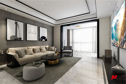 德陽(yáng)市東辰小區(qū)現(xiàn)代簡(jiǎn)約風(fēng)格三居室裝修案例