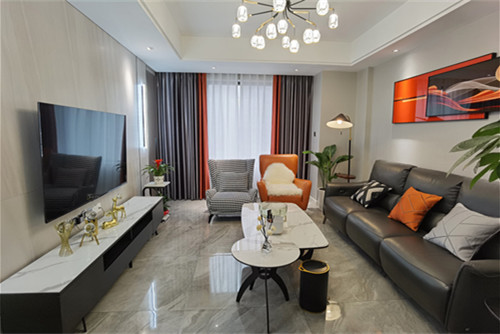 德陽(yáng)市7號(hào)安置點(diǎn)現(xiàn)代簡(jiǎn)約風(fēng)格三居室裝修案例