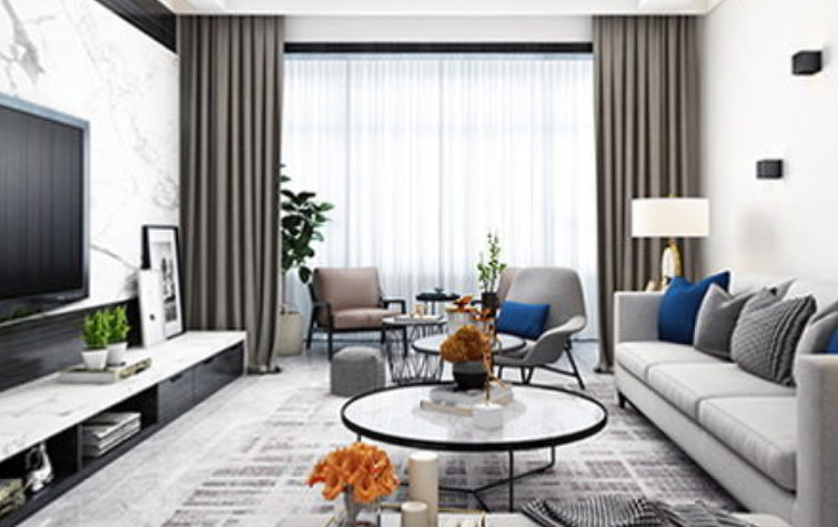 潤景新城現(xiàn)代簡約風格裝修VR案例