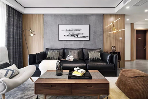 紹興市印象楓橋雅苑現(xiàn)代簡(jiǎn)約風(fēng)格三居室裝修案例