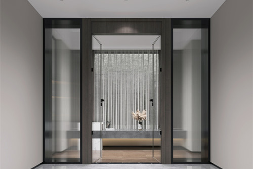 ?？谑泻？谌A潤中心現(xiàn)代簡約風(fēng)格四居室裝修案例