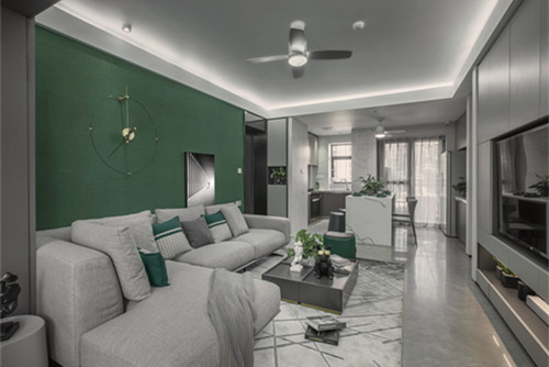 ?？谑续P翔山莊現(xiàn)代簡約風格三居室裝修案例