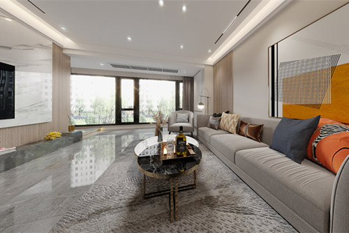 自貢市北湖&middot;中央公園現(xiàn)代簡(jiǎn)約風(fēng)格三居室裝修案例