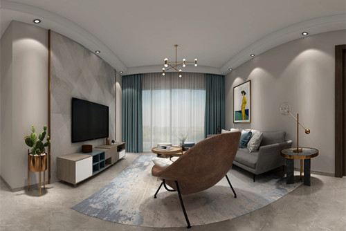惠州市昶盛昶園現(xiàn)代簡(jiǎn)約風(fēng)格三居室裝修案例