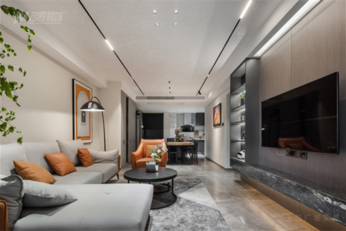 常州市御城現(xiàn)代簡約風(fēng)格三居室裝修案例