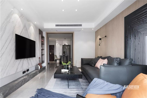 常州市桃園新村現(xiàn)代簡約風(fēng)格二居室裝修案例