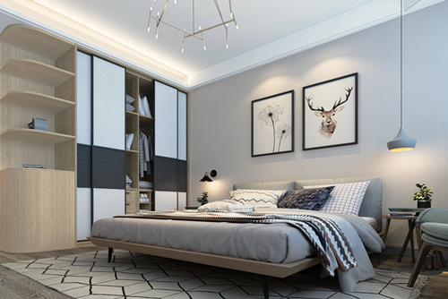 百色市地王國際北歐風(fēng)格三居室裝修案例