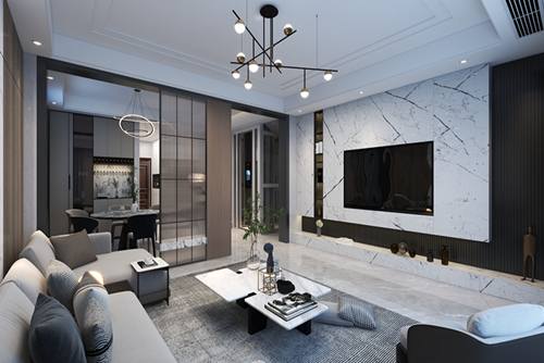 陽江市廣博峰景現(xiàn)代風格別墅裝修案例