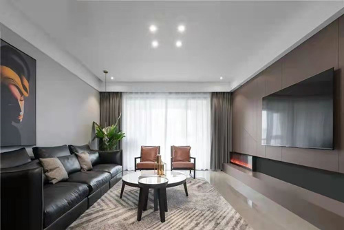 云浮市城東建行宿舍現(xiàn)代簡約風(fēng)格三居室裝修案例