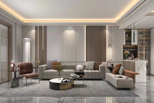 潮州市濱江雅居現(xiàn)代風(fēng)格三居室裝修案例