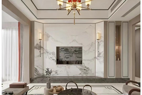 揭陽市保利&middot;半島一號新中式風(fēng)格平層裝修案例