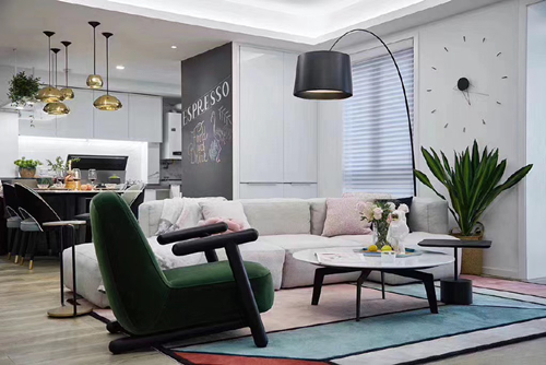 江門市碧華園北歐風(fēng)格三居室裝修案例