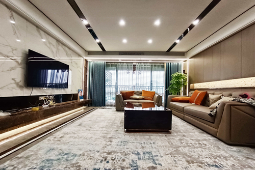 茂名市帝福華庭現代簡約風格三居室裝修案例