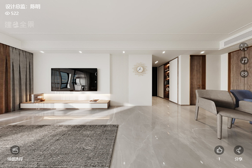 衢州市東苑小區(qū)(常山)現(xiàn)代簡約風格三居室裝修案例