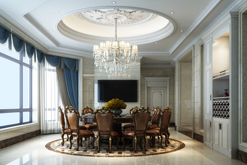 中山市頤景苑歐式風格別墅裝修案例