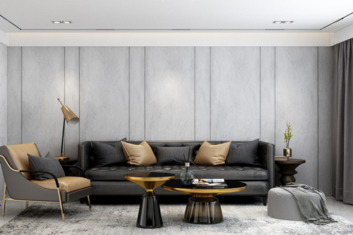 中山市萬科金悅?cè)A庭輕奢風格平層裝修案例