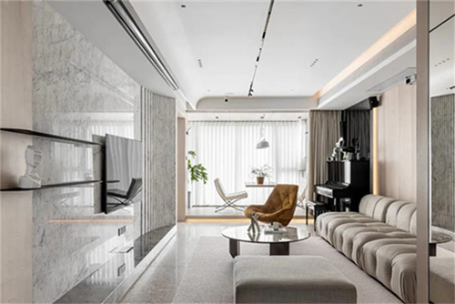 河源市恒大名都現(xiàn)代簡約風(fēng)格別墅裝修案例