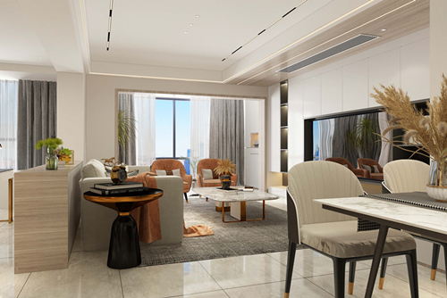 廣州市世茂珠江天鵝灣(海珠)現(xiàn)代簡約風(fēng)格三居室裝修案例