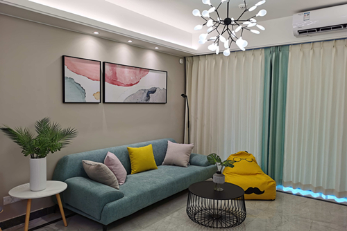 ?？谑协h(huán)球100寶龍城現(xiàn)代簡約風(fēng)格三居室裝修案例