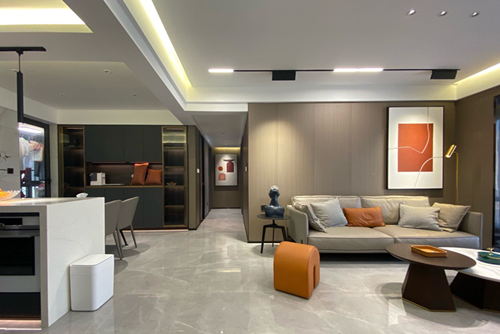 ?？谑泻？谌A潤中心現(xiàn)代簡約風(fēng)格平層裝修案例