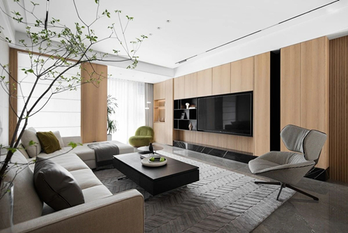 江門市恩平繁星小鎮(zhèn)現(xiàn)代風(fēng)格三居室裝修案例