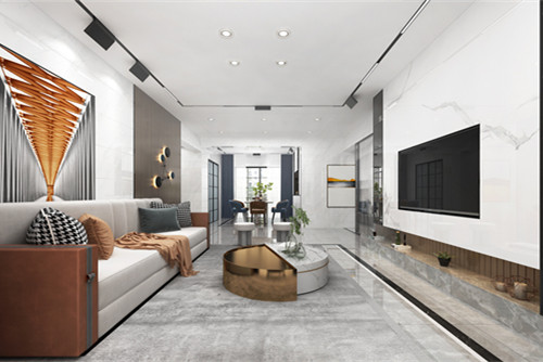 中山市敏捷紫嶺國(guó)際輕奢風(fēng)格五居室裝修案例