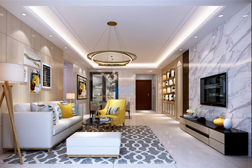 中山市公安宿舍(阜沙鎮(zhèn))現(xiàn)代簡約風(fēng)格四居室裝修案例