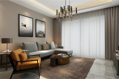 中山市華發(fā)觀山水別墅現(xiàn)代簡約風(fēng)格三居室裝修案例