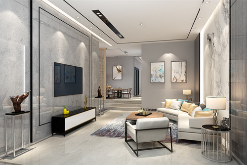 中山市朗晴名門新中式風格別墅裝修案例