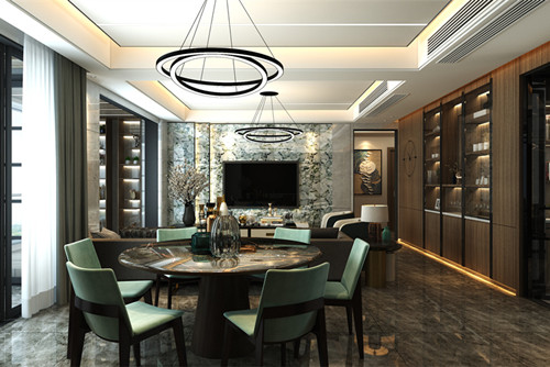 中山市富逸上苑現(xiàn)代簡約風格四居室裝修案例