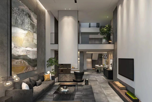 潮州市海博現(xiàn)代城現(xiàn)代簡約風(fēng)格別墅裝修案例