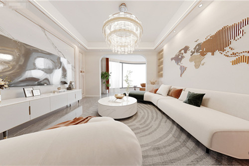 莆田市安達(dá)路小區(qū)現(xiàn)代簡約風(fēng)格三居室裝修案例