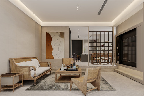 海口市濱江溫泉花園現(xiàn)代簡約風(fēng)格別墅裝修案例