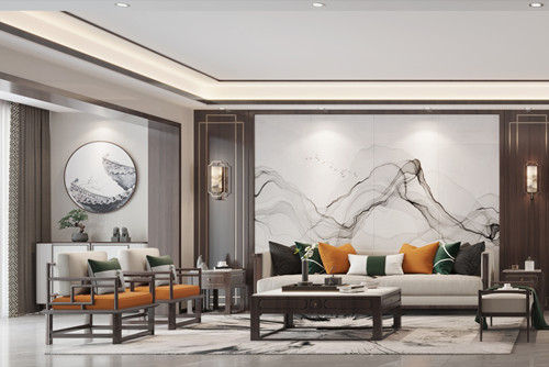 ?？谑秀懯⑻聪阒扌轮惺斤L(fēng)格四居室裝修案例