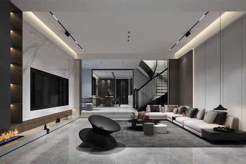 ?？谑械酆腿A庭現(xiàn)代簡(jiǎn)約風(fēng)格別墅裝修案例