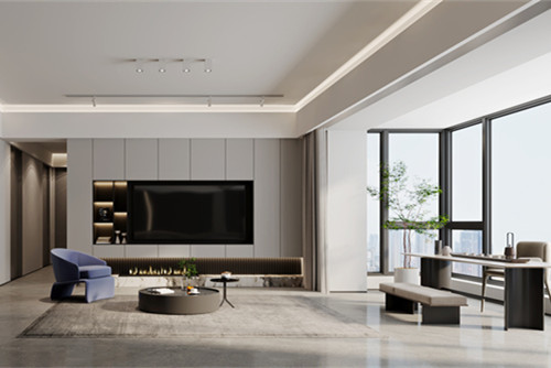 ?？谑薪先思椰F(xiàn)代簡(jiǎn)約風(fēng)格三居室裝修案例