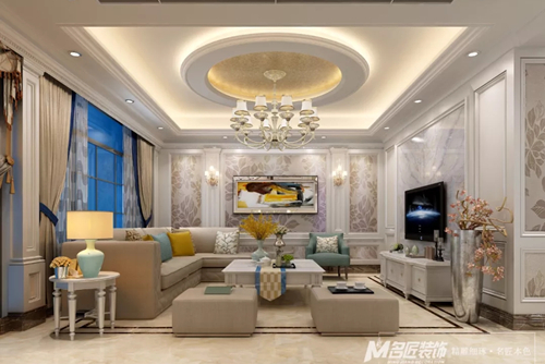 珠海市時代傾城&middot;雙生花歐式風(fēng)格別墅裝修案例